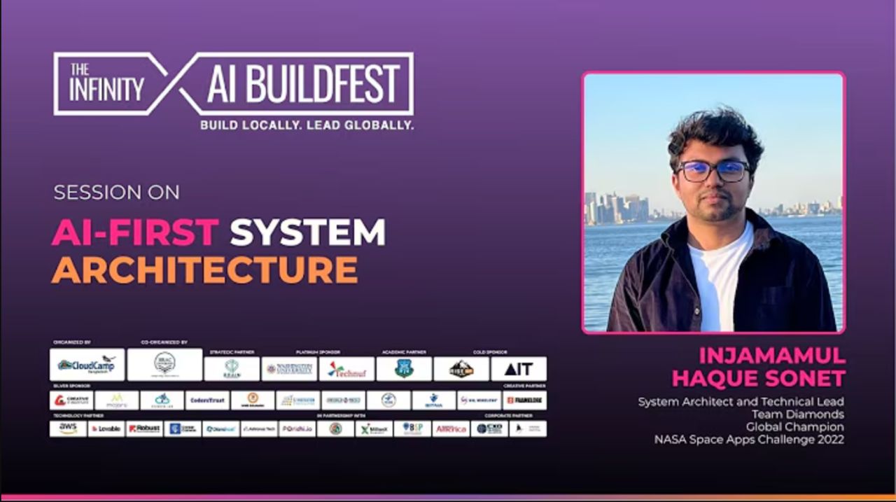 Talk: AI-First System Architecture — Infinity AI BuildFest 2026